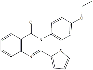 3-(4-ethoxyphenyl)-2-(2-thienyl)-4(3H)-quinazolinone Struktur