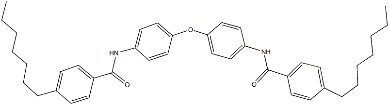4-heptyl-N-(4-{4-[(4-heptylbenzoyl)amino]phenoxy}phenyl)benzamide Struktur