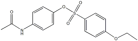 4-(acetylamino)phenyl 4-ethoxybenzenesulfonate Struktur