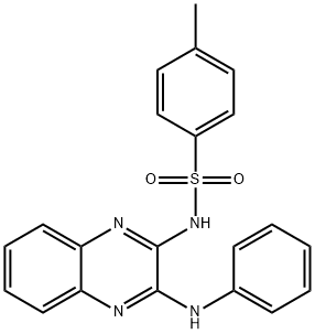 N-(3-anilino-2-quinoxalinyl)-4-methylbenzenesulfonamide Struktur