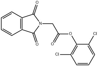 2,6-dichlorophenyl (1,3-dioxo-1,3-dihydro-2H-isoindol-2-yl)acetate Structure