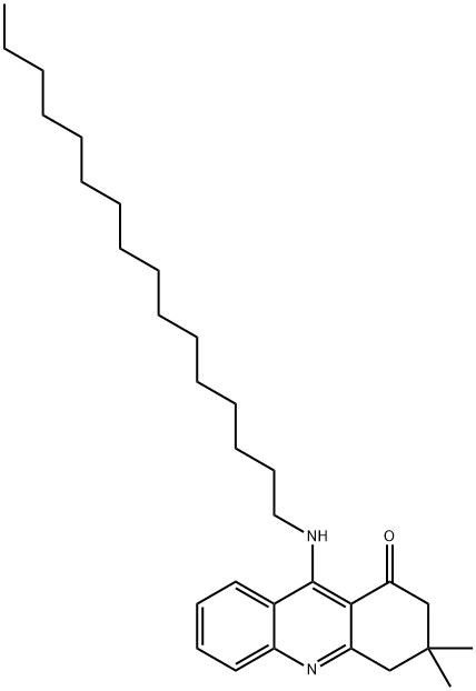 9-(hexadecylamino)-3,3-dimethyl-3,4-dihydro-1(2H)-acridinone Struktur