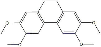 2,3,6,7-tetramethoxy-9,10-dihydrophenanthrene Struktur