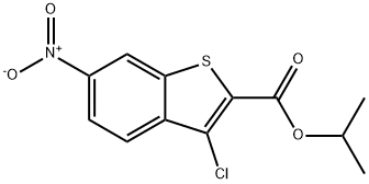 isopropyl 3-chloro-6-nitro-1-benzothiophene-2-carboxylate Struktur