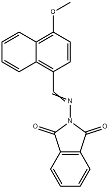 2-{[(4-methoxy-1-naphthyl)methylene]amino}-1H-isoindole-1,3(2H)-dione Struktur