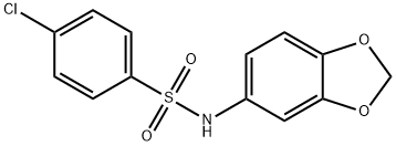 N-(1,3-benzodioxol-5-yl)-4-chlorobenzenesulfonamide Struktur