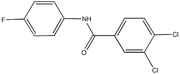 3,4-dichloro-N-(4-fluorophenyl)benzamide Struktur