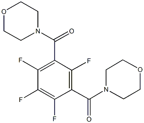 4-[2,3,4,6-tetrafluoro-5-(4-morpholinylcarbonyl)benzoyl]morpholine Struktur