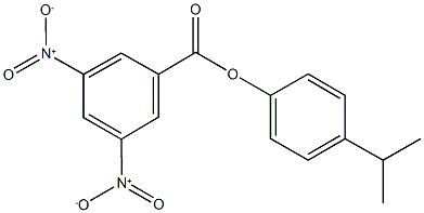4-isopropylphenyl 3,5-bisnitrobenzoate Struktur