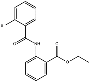 ethyl 2-[(2-bromobenzoyl)amino]benzoate Struktur