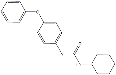 N-cyclohexyl-N'-(4-phenoxyphenyl)urea Struktur
