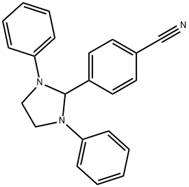 4-(1,3-diphenyl-2-imidazolidinyl)benzonitrile Struktur