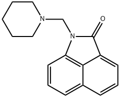 1-(1-piperidinylmethyl)benzo[cd]indol-2(1H)-one Structure