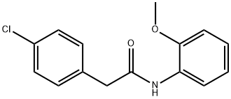 2-(4-chlorophenyl)-N-(2-methoxyphenyl)acetamide Structure
