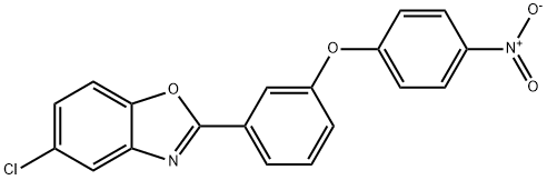 5-chloro-2-(3-{4-nitrophenoxy}phenyl)-1,3-benzoxazole Struktur
