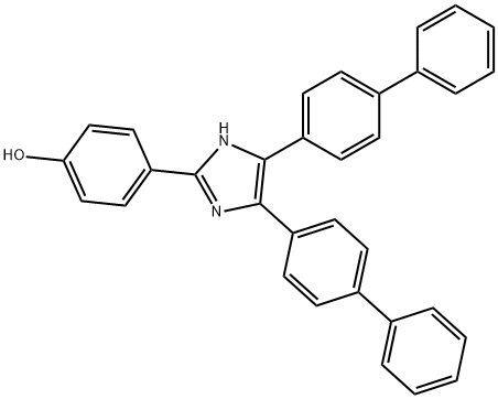 4-(4,5-di[1,1'-biphenyl]-4-yl-1H-imidazol-2-yl)phenol Struktur