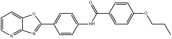 N-(4-[1,3]oxazolo[4,5-b]pyridin-2-ylphenyl)-4-propoxybenzamide Struktur