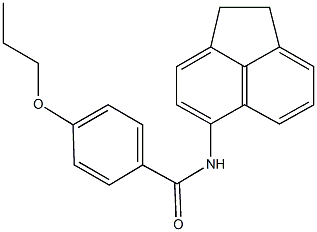 N-(1,2-dihydro-5-acenaphthylenyl)-4-propoxybenzamide Struktur