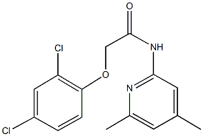 2-(2,4-dichlorophenoxy)-N-(4,6-dimethylpyridin-2-yl)acetamide Struktur