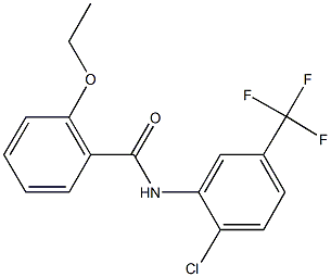 N-[2-chloro-5-(trifluoromethyl)phenyl]-2-ethoxybenzamide Struktur