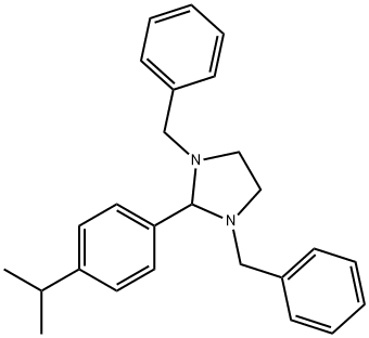 1,3-dibenzyl-2-(4-isopropylphenyl)imidazolidine Struktur