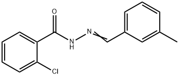 2-chloro-N'-(3-methylbenzylidene)benzohydrazide Struktur