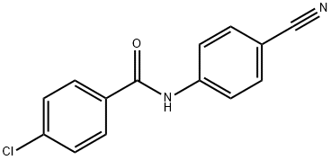 4-chloro-N-(4-cyanophenyl)benzamide Struktur