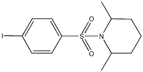 1-[(4-iodophenyl)sulfonyl]-2,6-dimethylpiperidine Struktur