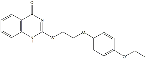 2-{[2-(4-ethoxyphenoxy)ethyl]sulfanyl}-4(1H)-quinazolinone Struktur