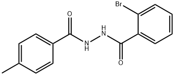 2-bromo-N'-(4-methylbenzoyl)benzohydrazide Structure