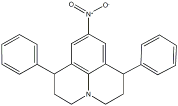 9-nitro-1,7-diphenyl-2,3,6,7-tetrahydro-1H,5H-pyrido[3,2,1-ij]quinoline Structure