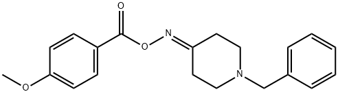 1-benzyl-4-piperidinone O-(4-methoxybenzoyl)oxime Struktur