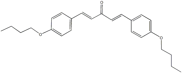 1,5-bis(4-butoxyphenyl)-1,4-pentadien-3-one Structure