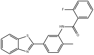 N-[5-(1,3-benzothiazol-2-yl)-2-methylphenyl]-2-fluorobenzamide Struktur
