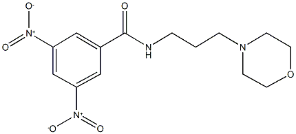 3,5-bisnitro-N-[3-(4-morpholinyl)propyl]benzamide Struktur