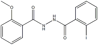 N'-(2-iodobenzoyl)-2-methoxybenzohydrazide Struktur