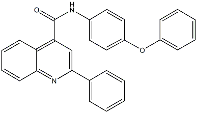N-(4-phenoxyphenyl)-2-phenyl-4-quinolinecarboxamide Structure