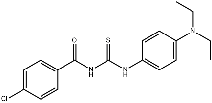 N-(4-chlorobenzoyl)-N'-[4-(diethylamino)phenyl]thiourea Struktur