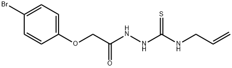 N-allyl-2-[(4-bromophenoxy)acetyl]hydrazinecarbothioamide Struktur