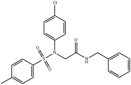 N-benzyl-2-{4-chloro[(4-methylphenyl)sulfonyl]anilino}acetamide Struktur