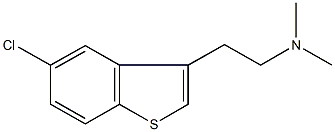 2-(5-chloro-1-benzothien-3-yl)-N,N-dimethylethanamine Struktur