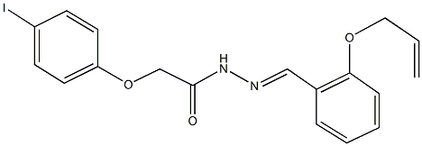 N'-[2-(allyloxy)benzylidene]-2-(4-iodophenoxy)acetohydrazide Struktur