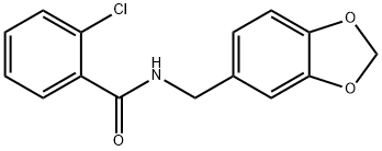 N-(1,3-benzodioxol-5-ylmethyl)-2-chlorobenzamide Struktur
