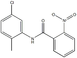 N-(5-氯-2-甲基苯基)-2-硝基苯甲酰胺, 339082-98-3, 結(jié)構(gòu)式