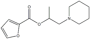 1-methyl-2-(1-piperidinyl)ethyl 2-furoate Struktur