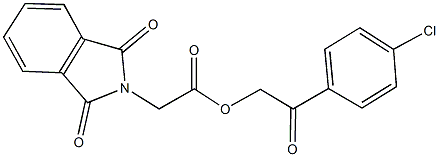 2-(4-chlorophenyl)-2-oxoethyl (1,3-dioxo-1,3-dihydro-2H-isoindol-2-yl)acetate Struktur