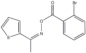 1-(2-thienyl)ethanone O-(2-bromobenzoyl)oxime Struktur