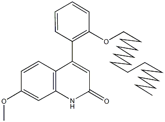 7-methoxy-4-[2-(octadecyloxy)phenyl]-2(1H)-quinolinone Struktur