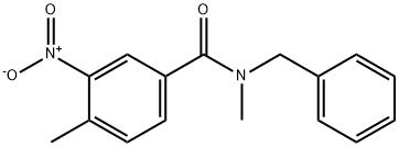 N-benzyl-3-nitro-N,4-dimethylbenzamide Struktur