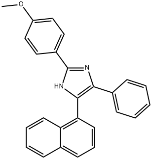 2-(4-methoxyphenyl)-4-(1-naphthyl)-5-phenyl-1H-imidazole Struktur